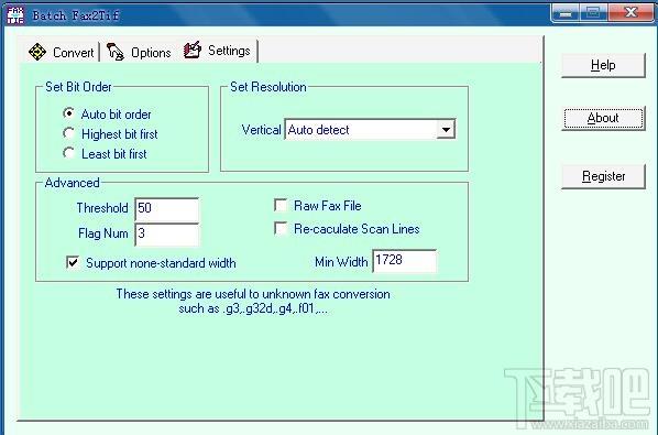Batch fax2tif,批量转换成TIFF,转换成TIFF
