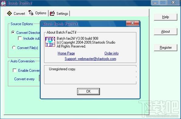 Batch fax2tif,批量转换成TIFF,转换成TIFF