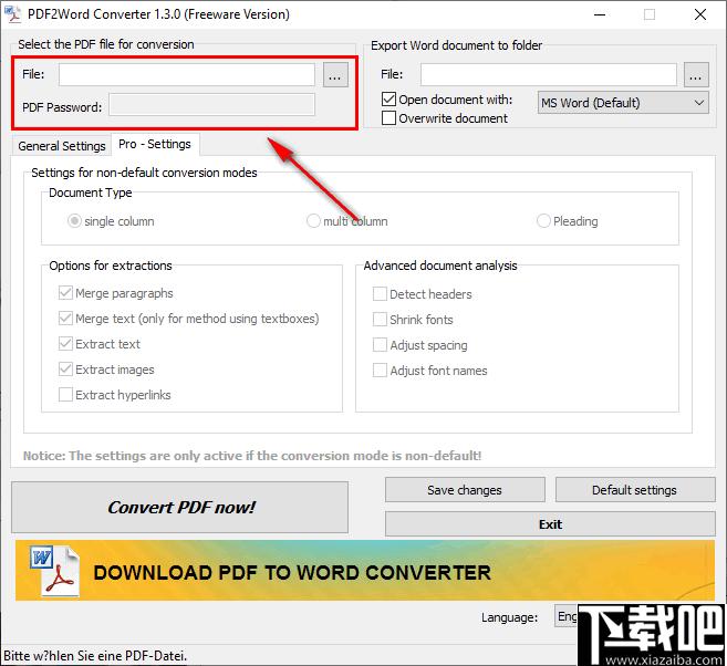 PDF2Word Converter下载,PDF转换,转换器,文档转换